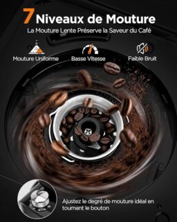 Image du fabricant 5 du Aigostar Cafetière à Grain noire