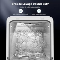 Image du fabricant 5 du AIRMSEN Mini Lave-vaisselle blanc