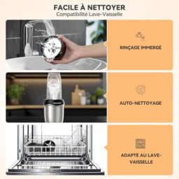 Image du fabricant 5 du Blender TECKNET 600W blanc