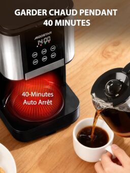 Image du fabricant 5 du Cafetière filtre Aigostar noire