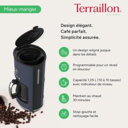 Image du fabricant 5 du Cafetière Terraillon NEW MOON bleue