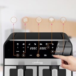 Image du fabricant 5 du LEHMANN Air Fryer dual tiroirs