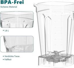 Image du fabricant 5 du OMMO 1.8L Mixeur Blender Pro