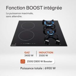 Image du fabricant 5 du Plaque cuisson mixte gaz induction
