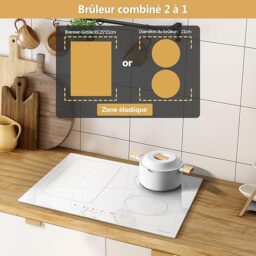 Image du fabricant 5 du Plaque induction 4 feux blanche