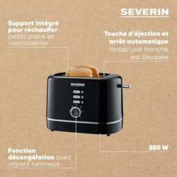 Image du fabricant 5 du SEVERIN Grille-pain AT 4321 Noir