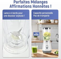 Image du fabricant 5 du Simplus Blender Mixeur 600ml blanc