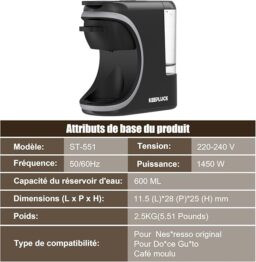 Image du fabricant 5 du ST-551 machine à café 3-en-1