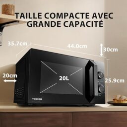Image du fabricant 5 du Toshiba micro-ondes MW2-MM20P noir