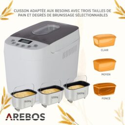 Image du fabricant 6 du Arebos Machine à pain blanc