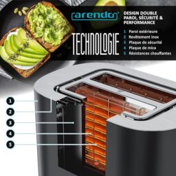Image du fabricant 6 du Arendo Grille-pain 2 Fentes