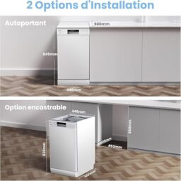 Image du fabricant 6 du COMFEE' CDWEF1034BW Lave-vaisselle
