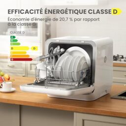 Image du fabricant 6 du COMFEE' mini lave-vaisselle blanc