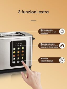 Image du fabricant 6 du Grille-pain 4 tranches inox