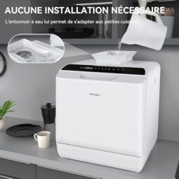 Image du fabricant 6 du Hermitlux Mini-lave-vaisselle blanc