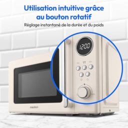 Image du fabricant 6 du Micro-ondes rétro MEDION beige
