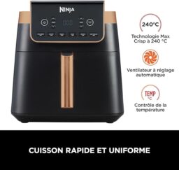 Image du fabricant 6 du Ninja Air Fryer MAX PRO noir cuivre
