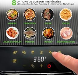 Image du fabricant 6 du NutriChef Friteuse à Air 5.5L