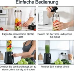 Image du fabricant 6 du OMMO Blender Smoothie noir