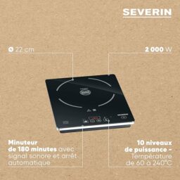 Image du fabricant 6 du SEVERIN Plaque à induction noire