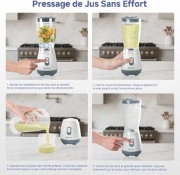 Image du fabricant 6 du Simplus Blender Mixeur 600ml blanc