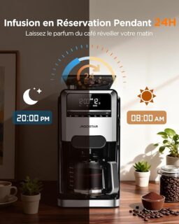 Image du fabricant 7 du Aigostar Cafetière à Grain noire