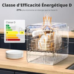 Image du fabricant 7 du AIRMSEN Mini Lave-vaisselle blanc