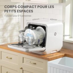 Image du fabricant 7 du COMFEE' mini lave-vaisselle blanc