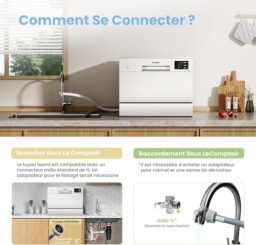 Image du fabricant 7 du COMFEE' TD602E-W lave-vaisselle blanc