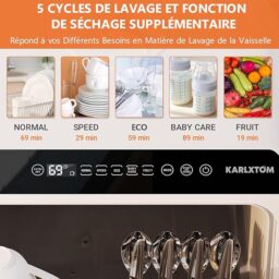 Image du fabricant 7 du Karlxtom Mini Lave-vaisselle compact
