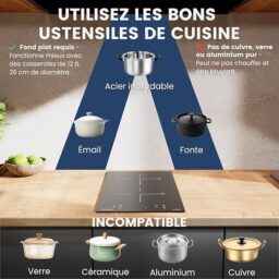 Image du fabricant 7 du Plaque induction 2 feux noire