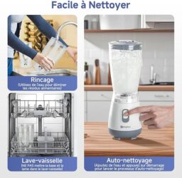 Image du fabricant 7 du Simplus Blender Mixeur 600ml blanc