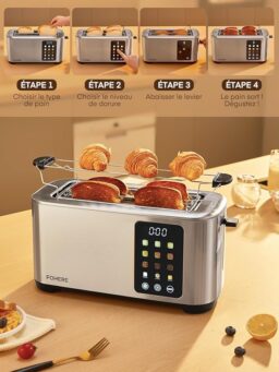 Image du fabricant 8 du Grille-pain 4 tranches inox