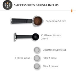 Image du fabricant 8 du Krups Virtuoso+ machine expresso noire