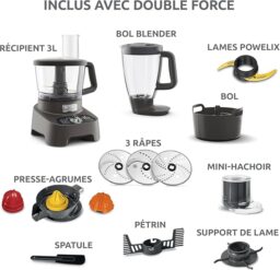Image du fabricant 8 du Moulinex Double force FP825E10