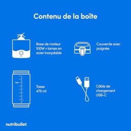 Image du fabricant 8 du NutriBullet portable blender blanc