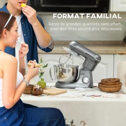 Image du fabricant 8 du Robot pâtissier HOMCOM argent