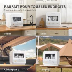 Image du fabricant 9 du COMFEE' mini lave-vaisselle blanc