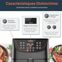 Image du fabricant 9 du COSORI Air Fryer 5,7L facile