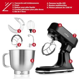 Image du fabricant 9 du Robot Pâtissier LEHMANN Noir