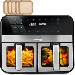 Friteuse sans Huile LEHMANN Air Fryer 9L Dual