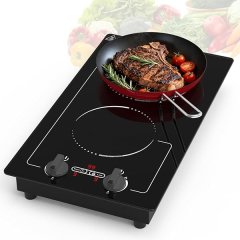 Plaque induction double Vbgk 2 feux encastrable